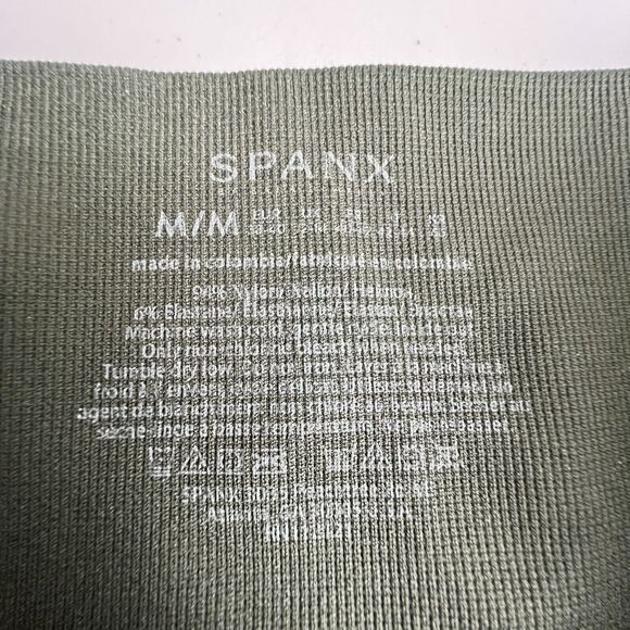 Spanx Womens High Rise Green Gamo Look At Me Now Seamless Leggings Medium - Picture 7 of 7